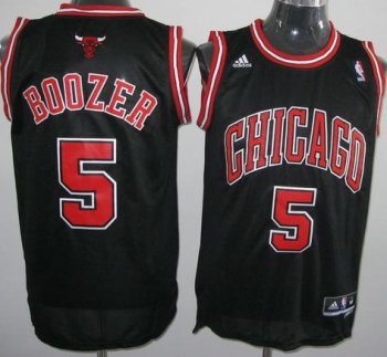 Revolution 30 Chicago Bulls 5 Boozer Black Swingman Jersey Cheap