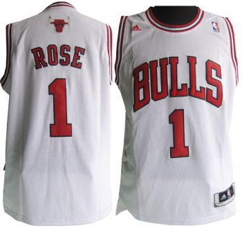 Revolution 30 Chicago Bulls 1 Derrick Rose White Swingman Jersey Cheap