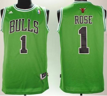 Revolution 30 Chicago Bulls 1 Derrick Rose Green Swingman Jersey Cheap