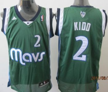 Dallas Mavericks 2 Jason Kidd Green Swingman Jersey Cheap