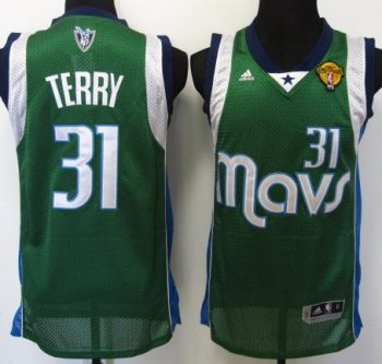 Dallas Mavericks 31 Jason Terry Green 2011 NBA Finals Jersey Cheap