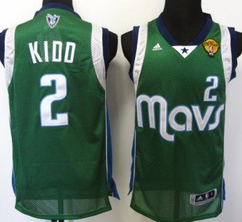 Dallas Mavericks 2 Jason Kidd Green 2011 NBA Finals Jersey Cheap