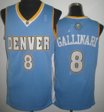 Denver Nuggets 8 Danilo Gallinari Light Blue Revolution 30 NBA Basketball Jerseys Cheap