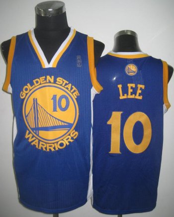 Golden State Warriors 10 David Lee Blue Revolution 30 NBA Jerseys Cheap