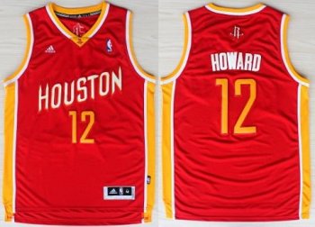 Houston Rockets 12 Dwight Howard Red Throwback Revolution 30 Swingman NBA Jerseys Cheap