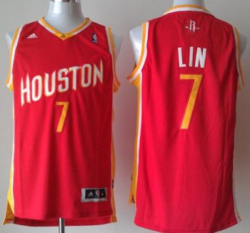 Houston Rockets 7# Jeremy Lin Revolution 30 Swingman Red NBA Jersey Cheap