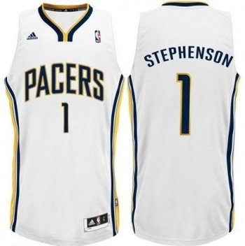 Indiana Pacers 1 Lance Stephenson White Revolution 30 Swingman NBA Jersey Cheap