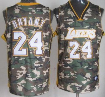 Los Angeles Lakers 24 Kobe Bryant Camo Revolution 30 Swingman NBA Jerseys Cheap