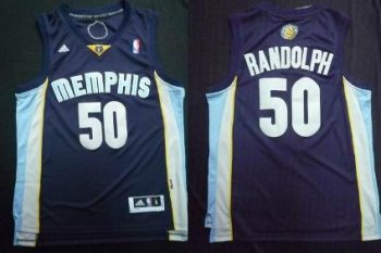 Memphis Grizzlies 50 Zach Randolph Blue Revolution 30 Swingman NBA Jersey Cheap