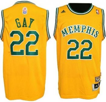 Memphis Tams 22 Rudy Gay ABA Hardwood Classic Swingman Jersey Cheap