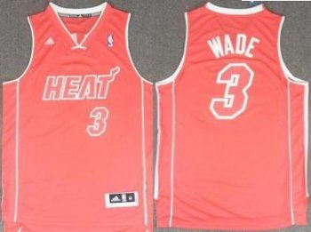 Miami Heat 3 Dwyane Wade Full Red Revolution 30 Swingman NBA Jerseys Cheap