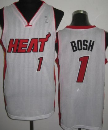 Miami Heat 1 Chris Bosh White Revolution 30 NBA Jerseys Cheap