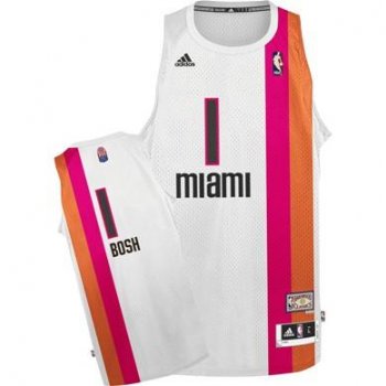 Miami Heat 1 Chris Bosh ABA Hardwood Classic Swingman Jersey Cheap