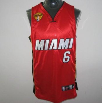 Miami Heat 6 LeBron James Red 2011 NBA Finals Jersey Cheap