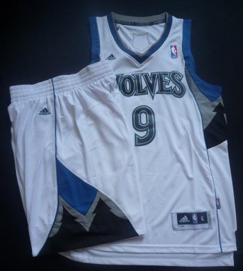 Minnesota Timberwolves 9 Ricky Rubio White Revolution 30 Swingman NBA Suits Cheap