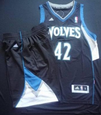 Minnesota Timberwolves 42 Kevin Love Black Revolution 30 Swingman NBA Suits Cheap