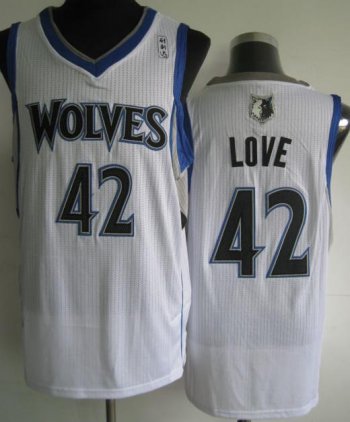 Minnesota Timberwolves 42 Kevin Love White Revolution 30 NBA Jerseys Cheap