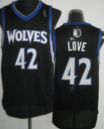 Minnesota Timberwolves 42 Kevin Love Black Revolution 30 NBA Jerseys Cheap