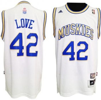 Minnesota Muskies 42 Kevin Love ABA Hardwood Classic Swingman Jersey Cheap