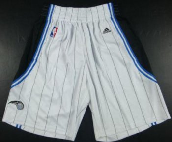 Orlando Magic White Strip Revolution 30 Swingman NBA Shorts Cheap