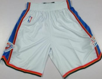 Oklahoma City Thunder White Revolution 30 Swingman NBA Shorts Cheap