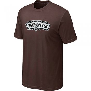 San Antonio Spurs Big & Tall Primary Logo Brown T-Shirt Cheap