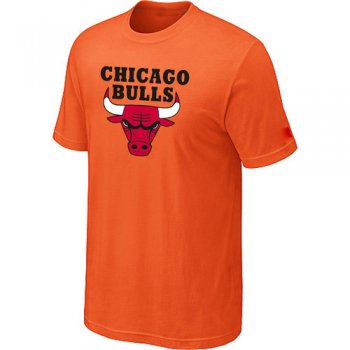 Chicago Bulls Big & Tall Primary Logo Orange T-Shirt Cheap