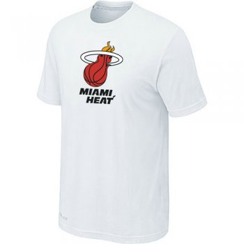 Miami Heat Big & Tall Primary Logo white T-Shirt Cheap