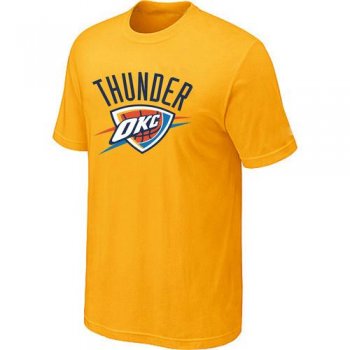 Oklahoma City Thunder Yellow NBA T-Shirt Cheap