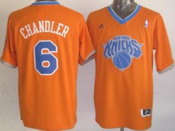 New York Knicks 6 Tyson Chandler Orange Revolution 30 Swingman NBA Jersey 2013 Christmas Style Cheap