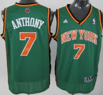 New York Knicks 7 Carmelo Anthony Green Jersey Cheap