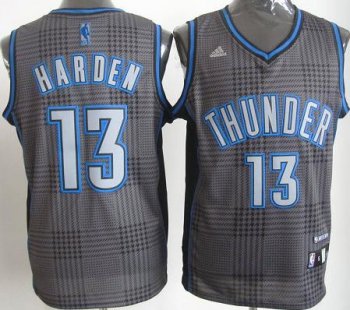 Oklahoma City Thunder #13 James Harden Black Rhythm Fashion Jersey Cheap