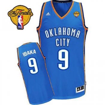 Oklahoma City Thunder #9 Serge Ibaka Blue 2012 Fianls Revolution 30 Swingman NBA Jerseys Cheap