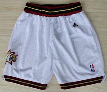 Philadelphia 76ers White Swingman NBA Shorts Cheap