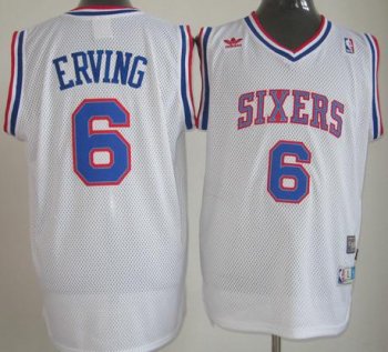 Philadelphia 76ers 6 Julius Erving White NBA Jersey Cheap