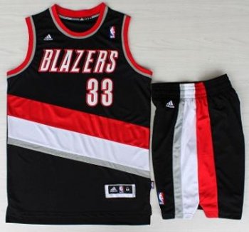 Portland Trail Blazers 33 Scottie Pippen Black Revolution 30 Swingman NBA Jersey Short Suits Cheap