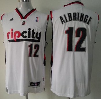 Portland Trail Blazers 12 LaMarcus Aldridge White Revolution 30 Swingman NBA Jerseys Cheap