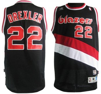 Portland Trail Blazers 22 Clyde Drexler Black Soul Swingman NBA Jersey Cheap