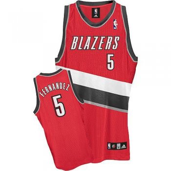 Portland Trail Blazers 5 Fernandez Red Jersey Cheap