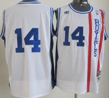 Cincinati Royals #14 Oscar Robertson White Throwback Swingman NBA Jerseys Cheap