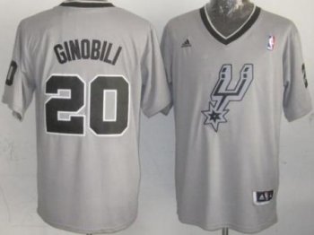 San Antonio Spurs 20 Manu Ginobili Grey Revolution 30 Swingman NBA Jersey 2013 Christmas Style Cheap