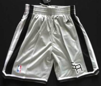 San Antonio Spurs Grey Revolution 30 Swingman NBA Shorts Cheap