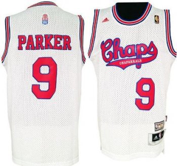 San Antonio Spurs 9# Tony Parker White ABA Hardwood Classic Swingman Jersey Cheap