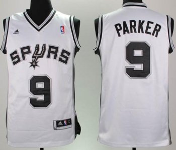 Revolution 30 San Antonio Spurs 9 Parker White Swingman Jersey Cheap