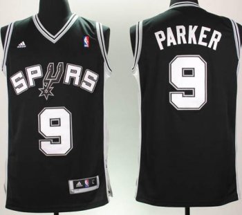 Revolution 30 San Antonio Spurs 9 Parker Black Swingman Jersey Cheap