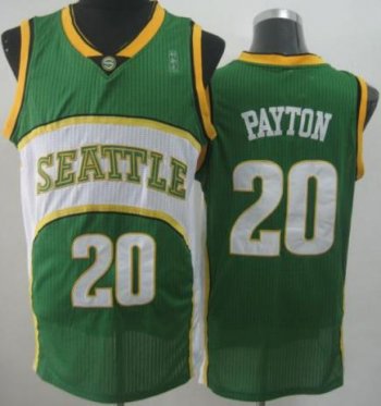 Seattle SuperSonics 20 Gary Payton Green Throwback Revolution 30 NBA Basketball Jerseys Cheap