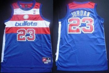 Washington Bullets 23 Michael Jordan Blue Soul Swingman NBA Jersey Cheap