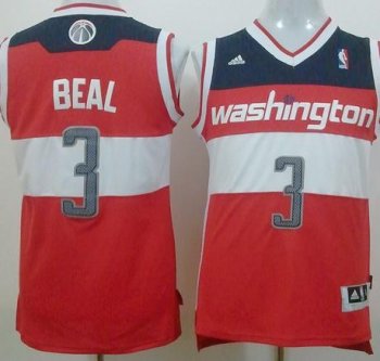 Washington Wizards 3 Bradley Beal Red Revolution 30 Swingman NBA Jerseys Cheap