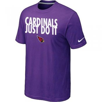 Nike Arizona Cardinals Just Do It Purple NFL T-Shirt Cheap