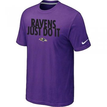 Nike Baltimore Ravens Just Do It Purple NFL T-Shirt Cheap